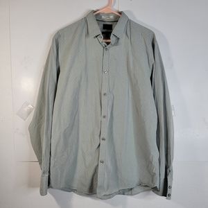 Mens Banana Republic Leggiuno Woven in Italy LS Button Front Shirt Size Large